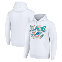 Miami Dolphins Starter ‘80s Inspired Pullover Hoodie - White sale