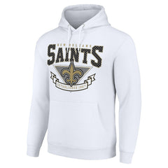 New Orleans Saints Starter ‘80s Inspired Pullover Hoodie - White sale