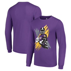 Minnesota Vikings Starter Player X Logo Graphic Long Sleeve T-Shirt - Purple on sale
