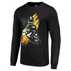 Green Bay Packers Starter Player X Logo Graphic Long Sleeve T-Shirt - Black online