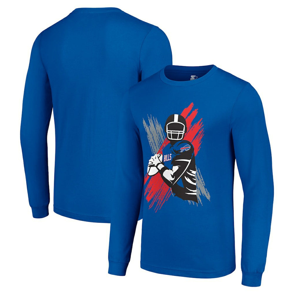 Buffalo Bills Starter Player X Logo Graphic Long Sleeve T-Shirt - Royal sale