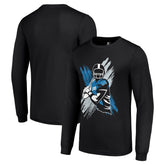 Detroit Lions Starter Player X Logo Graphic Long Sleeve T-Shirt - Black discount