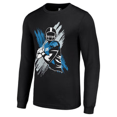 Detroit Lions Starter Player X Logo Graphic Long Sleeve T-Shirt - Black discount