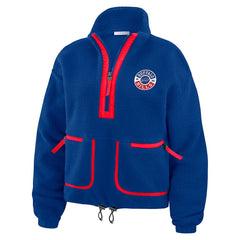 Buffalo Bills WEAR by Erin Andrews Women's Polar Fleece Half-Zip Jacket - Royal online