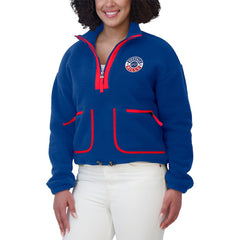 Buffalo Bills WEAR by Erin Andrews Women's Polar Fleece Half-Zip Jacket - Royal online