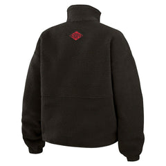 Kansas City Chiefs WEAR by Erin Andrews Women's Polar Fleece Half-Zip Jacket - Black for sale