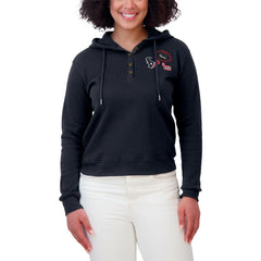 Houston Texans WEAR by Erin Andrews Women's Waffle Hoodie Pullover Top - Navy on sale