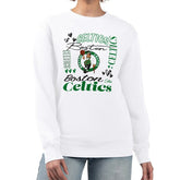 Boston Celtics G-III 4Her by Carl Banks Women's Collage Team Graphic Fleece Pullover Sweatshirt - White for sale
