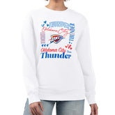 Oklahoma City Thunder G-III 4Her by Carl Banks Women's Collage Team Graphic Fleece Pullover Sweatshirt - White sale
