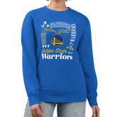 Golden State Warriors G-III 4Her by Carl Banks Women's Collage Team Graphic Fleece Pullover Sweatshirt sale - Royal shop