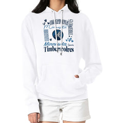 Minnesota Timberwolves G-III 4Her by Carl Banks Women's Team Collage Graphic Fleece Pullover Hoodie - White outlet