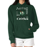Boston Celtics G-III 4Her by Carl Banks Women's Team Collage Graphic Fleece Pullover Hoodie - Green on sale