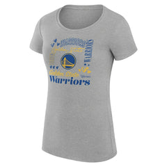 Golden State Warriors G-III 4Her by Carl Banks Women's Super-Slim Fit Lightweight Team Name Collage Graphic T-Shirt sale - Heather Gray online