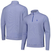 Los Angeles Dodgers Peter Millar Perth Sugar Stripe Performance Quarter-Zip Top Royal