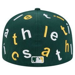 Oakland Athletics Team Confetti 59FIFTY Fitted Hat Green
