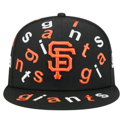 San Francisco Giants Team Confetti 59FIFTY Fitted Hat Black