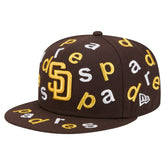 San Diego Padres Team Confetti 59FIFTY Fitted Hat Brown