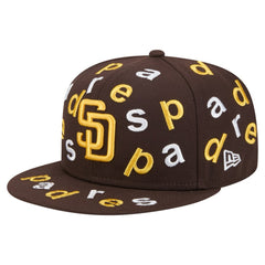 San Diego Padres Team Confetti 59FIFTY Fitted Hat Brown