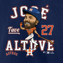 Jose Altuve Houston Astros Hometown Caricature T-Shirt Navy