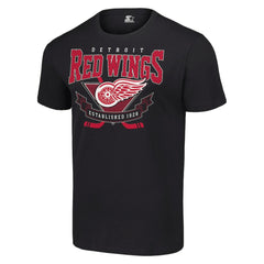 Detroit Red Wings Starter Team Logo Graphic T-Shirt - Black T-shirts