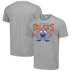 Edmonton Oilers Starter Team Logo Graphic T-Shirt - Heather Gray T-shirts