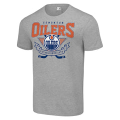 Edmonton Oilers Starter Team Logo Graphic T-Shirt - Heather Gray T-shirts