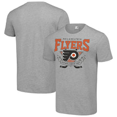 Philadelphia Flyers Starter Team Logo Graphic T-Shirt - Heather Gray T-shirts