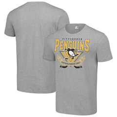 Pittsburgh Penguins Starter Team Logo Graphic T-Shirt - Heather Gray T-shirts