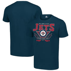 Winnipeg Jets Starter Team Logo Graphic T-Shirt - Navy T-shirts