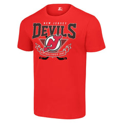 New Jersey Devils Starter Team Logo Graphic T-Shirt - Red T-shirts