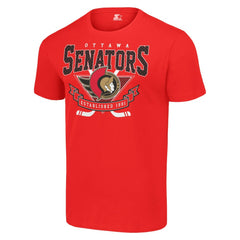 Ottawa Senators Starter Team Logo Graphic T-Shirt - Red T-shirts