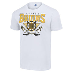 Boston Bruins Starter Team Logo Graphic T-Shirt - White T-shirts