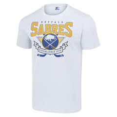 Buffalo Sabres Starter Team Logo Graphic T-Shirt - White T-shirts