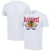 Chicago Blackhawks Starter Team Logo Graphic T-Shirt - White T-shirts