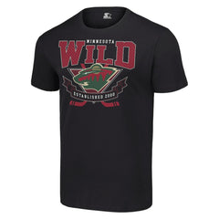 Minnesota Wild Starter Team Logo Graphic T-Shirt - Black T-shirts