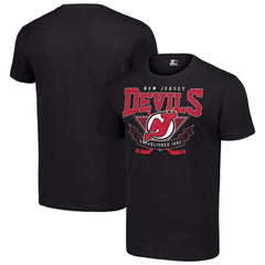 New Jersey Devils Starter Team Logo Graphic T-Shirt - Black T-shirts