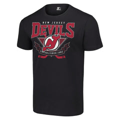 New Jersey Devils Starter Team Logo Graphic T-Shirt - Black T-shirts