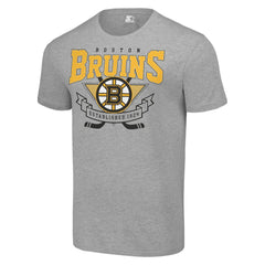 Boston Bruins Starter Team Logo Graphic T-Shirt - Heather Gray T-shirts