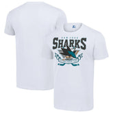 San Jose Sharks Starter Team Logo Graphic T-Shirt - White T-shirts