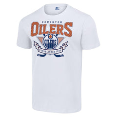 Edmonton Oilers Starter Team Logo Graphic T-Shirt - White T-shirts