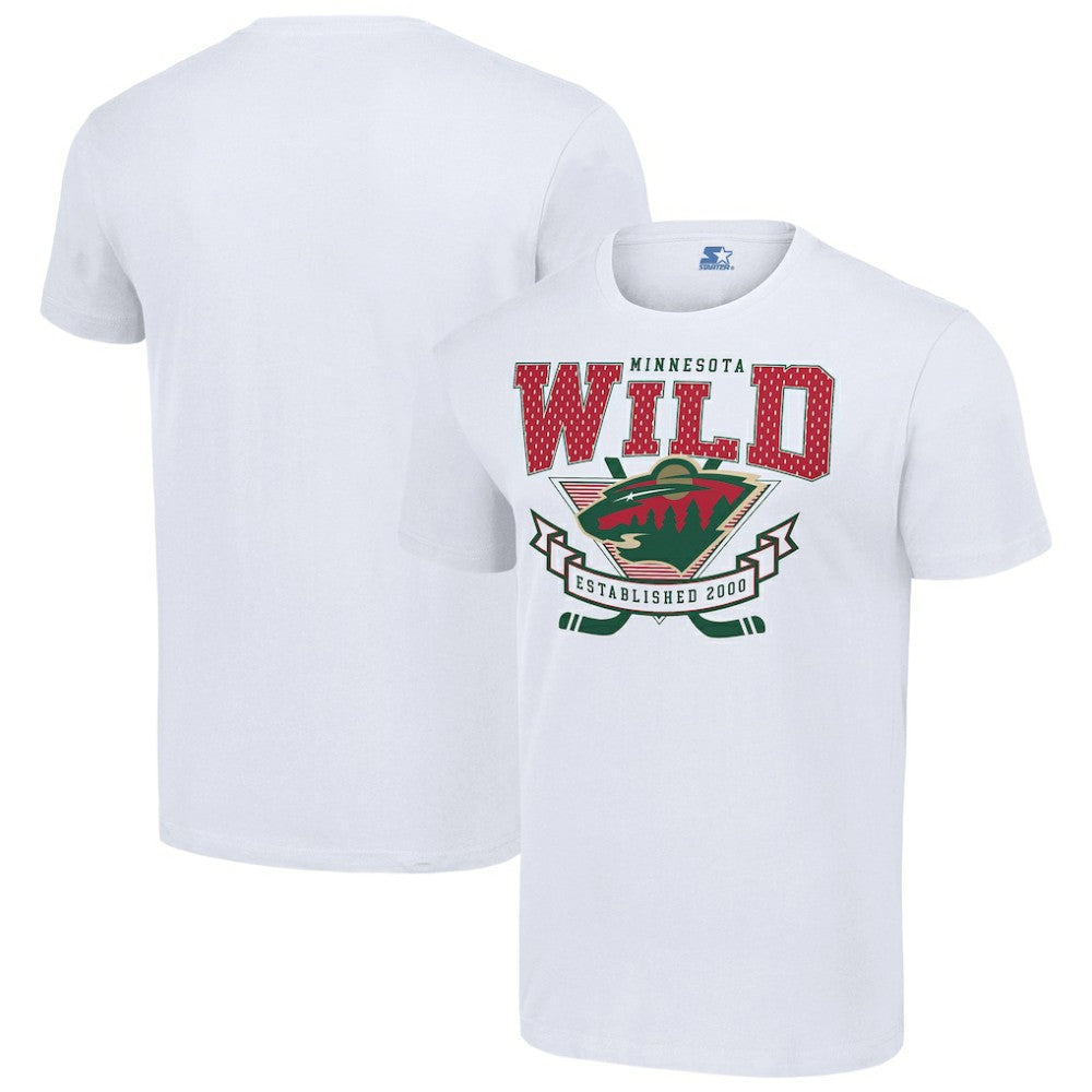 Minnesota Wild Starter Team Logo Graphic T-Shirt - White T-shirts