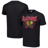 Chicago Blackhawks Starter Team Logo Graphic T-Shirt - Black T-shirts