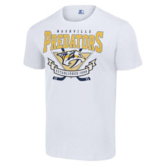 Nashville Predators Starter Team Logo Graphic T-Shirt - White T-shirts