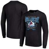 Colorado Avalanche Starter Team Logo Graphic Long Sleeve T-Shirt - Black T-shirts