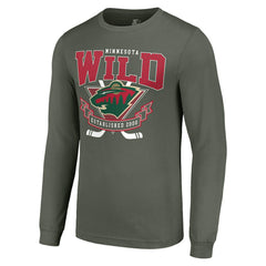 Minnesota Wild Starter Team Logo Graphic Long Sleeve T-Shirt - Olive T-shirts