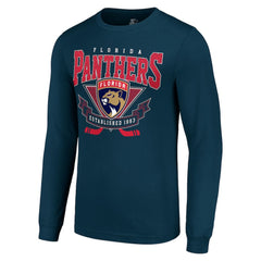 Florida Panthers Starter Team Logo Graphic Long Sleeve T-Shirt - Navy T-shirts
