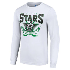 Dallas Stars Starter Team Logo Graphic Long Sleeve T-Shirt - White T-shirts