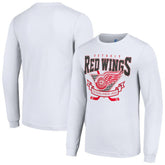 Detroit Red Wings Starter Team Logo Graphic Long Sleeve T-Shirt - White T-shirts