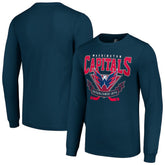 Washington Capitals Starter Team Logo Graphic Long Sleeve T-Shirt - Navy T-shirts