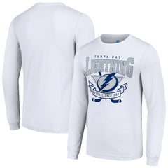 Tampa Bay Lightning Starter Team Logo Graphic Long Sleeve T-Shirt - White T-shirts